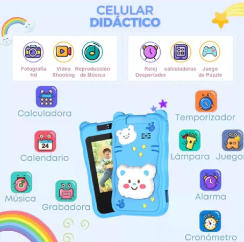 Comprar Celular Inteligente Para Ninos en Electroshopy - Ángulo 2